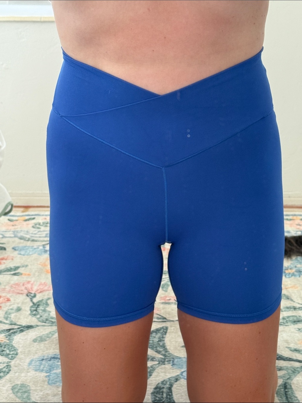 aerie Royal Blue V-Waist Bike Shorts